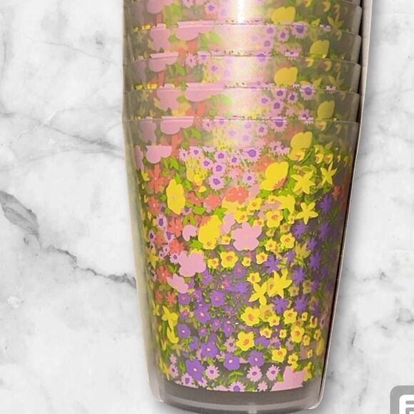 Cupcakes and Cashmere at Home Floral Set of 12 Cups! - Picture 3 of 11